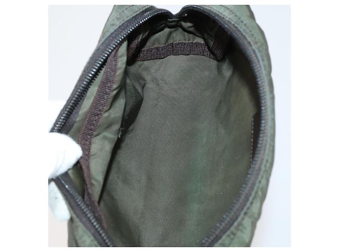 PRADA Nylon Pouch 4er-Set Schwarz Khaki Lila Auth bs29189 - Ansicht 11