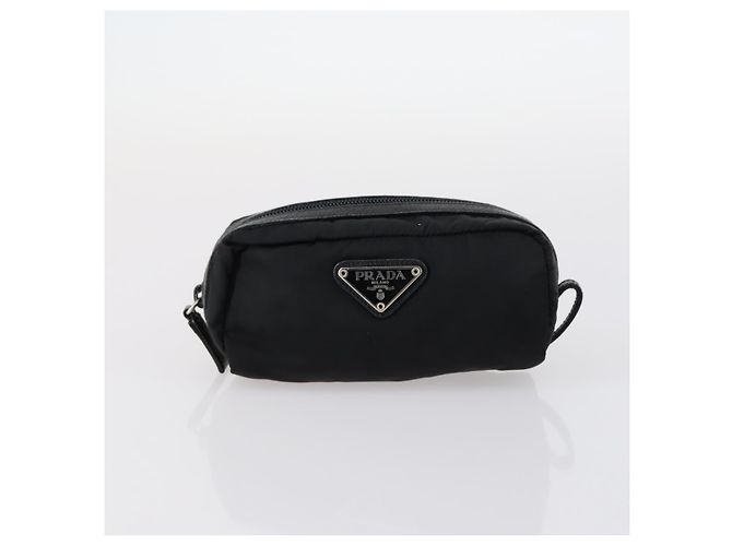 PRADA Nylon Pouch 4er-Set Schwarz Khaki Lila Auth bs29189 - Ansicht 12