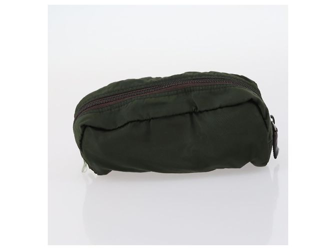 PRADA Nylon Pouch 4er-Set Schwarz Khaki Lila Auth bs29189 - Ansicht 16