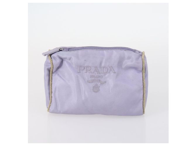 PRADA Nylon Pouch 4er-Set Schwarz Khaki Lila Auth bs29189 - Ansicht 2