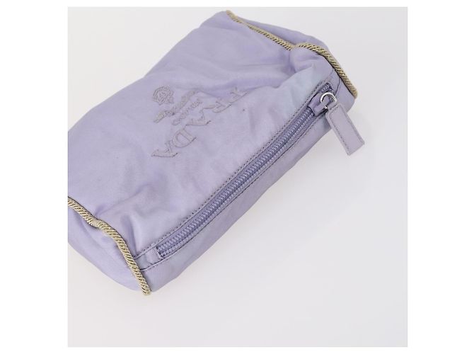 PRADA Nylon Pouch 4er-Set Schwarz Khaki Lila Auth bs29189 - Ansicht 4