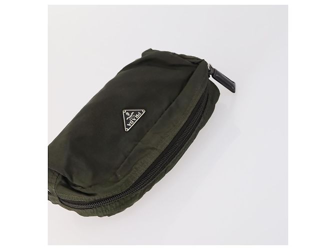 PRADA Nylon Pouch 4er-Set Schwarz Khaki Lila Auth bs29189 - Ansicht 9