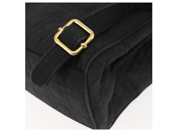 Christian Dior Canage Backpack Nylon Black Gold Auth BA5824 Golden - view 15