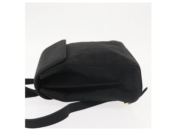 Christian Dior Canage Backpack Nylon Black Gold Auth BA5824 Golden - view 5