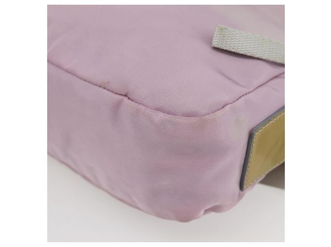 PRADA Schultertasche aus Nylon Rosa Silber Authentisch hk3053 Pink - Ansicht 15