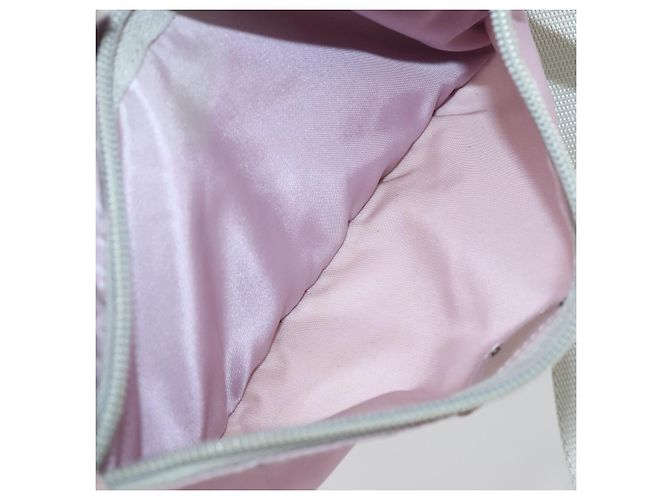 PRADA Schultertasche aus Nylon Rosa Silber Authentisch hk3053 Pink - Ansicht 22