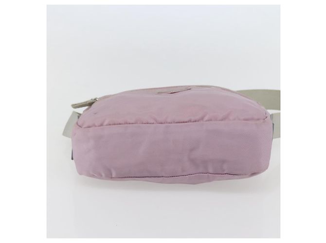 PRADA Schultertasche aus Nylon Rosa Silber Authentisch hk3053 Pink - Ansicht 5