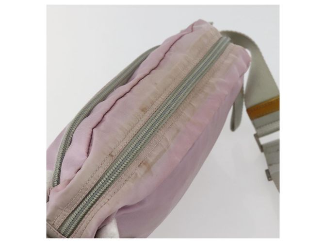 PRADA Schultertasche aus Nylon Rosa Silber Authentisch hk3053 Pink - Ansicht 6