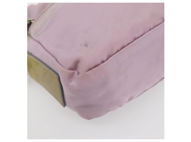 PRADA Schultertasche aus Nylon Rosa Silber Authentisch hk3053 Pink - Ansicht 9
