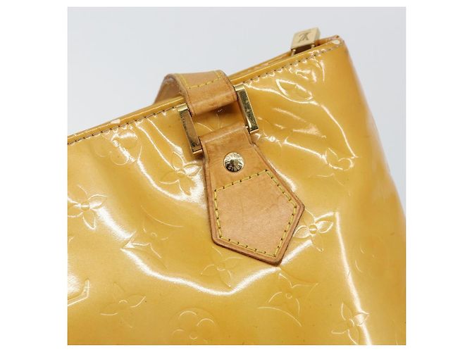 LOUIS VUITTON Borsa a Mano Houston Monogram Vernis Beige M91004 LV Auth BA6147 - vista 18