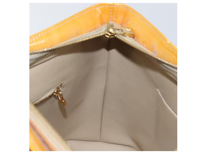 LOUIS VUITTON Borsa a Mano Houston Monogram Vernis Beige M91004 LV Auth BA6147 - vista 21