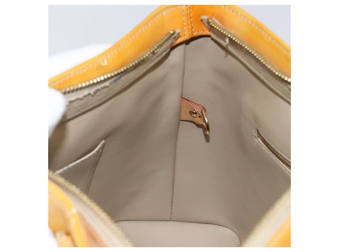 LOUIS VUITTON Borsa a Mano Houston Monogram Vernis Beige M91004 LV Auth BA6147 - vista 22