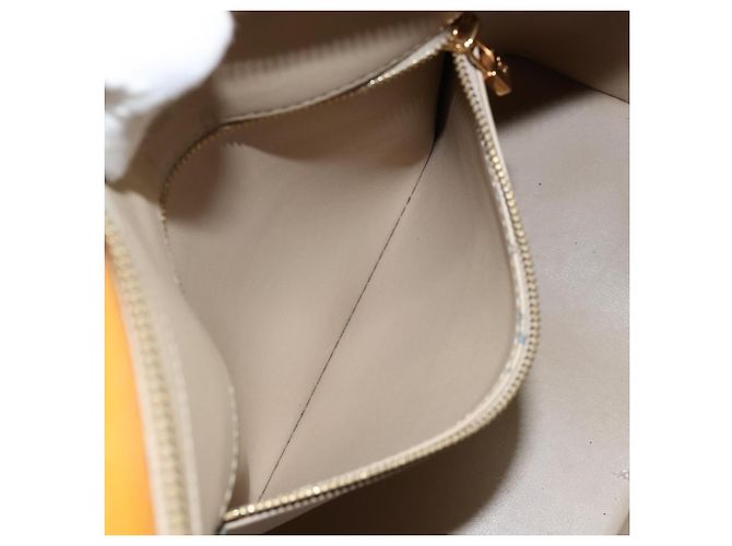 LOUIS VUITTON Borsa a Mano Houston Monogram Vernis Beige M91004 LV Auth BA6147 - vista 23