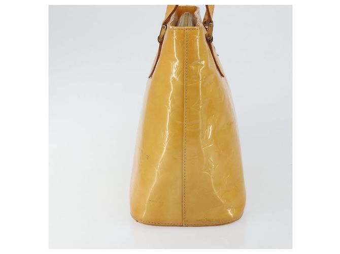 LOUIS VUITTON Borsa a Mano Houston Monogram Vernis Beige M91004 LV Auth BA6147 - vista 3