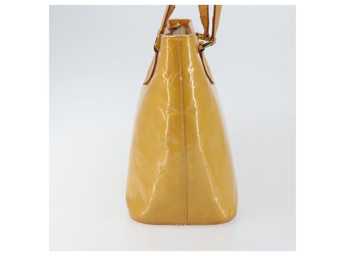 LOUIS VUITTON Borsa a Mano Houston Monogram Vernis Beige M91004 LV Auth BA6147 - vista 4