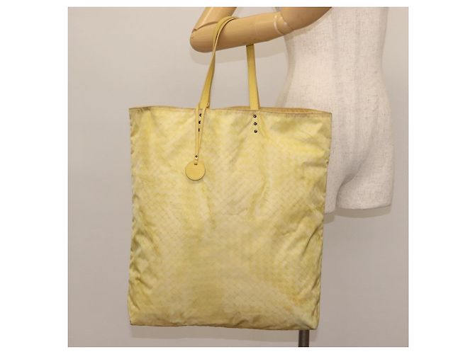 Autre Marque Borsa Tote in Nylon Argento Auth hk3004 - vista 19