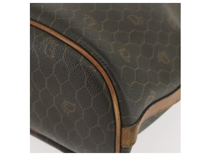 Borsa a spalla in tela a nido d'ape PVC nera e dorata Auth BA5823 Christian Dior Nero D'oro - vista 11