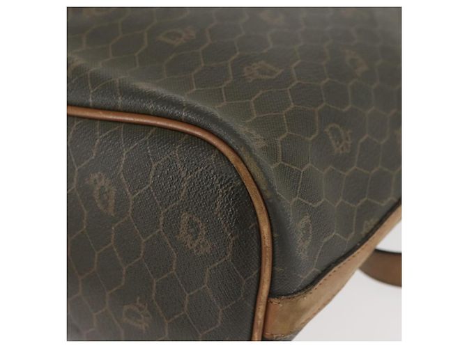 Borsa a spalla in tela a nido d'ape PVC nera e dorata Auth BA5823 Christian Dior Nero D'oro - vista 13