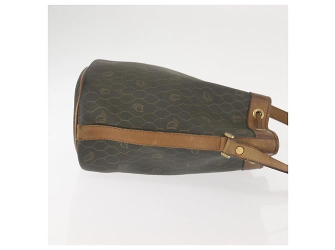 Borsa a spalla in tela a nido d'ape PVC nera e dorata Auth BA5823 Christian Dior Nero D'oro - vista 4