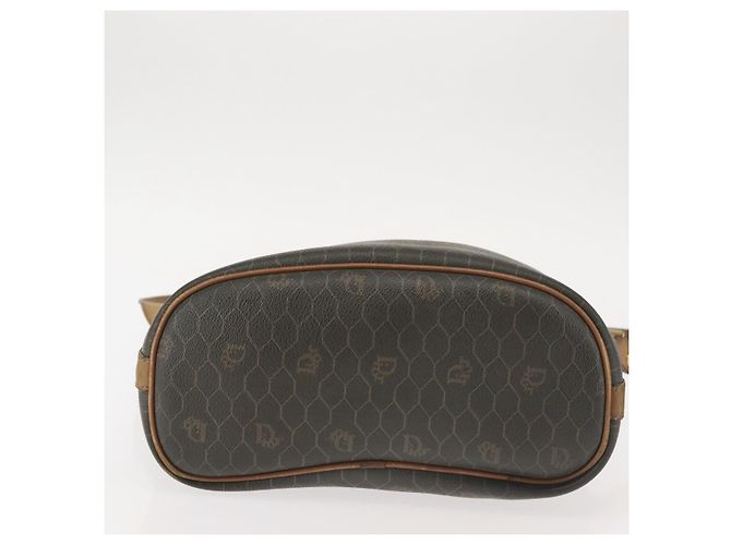 Borsa a spalla in tela a nido d'ape PVC nera e dorata Auth BA5823 Christian Dior Nero D'oro - vista 9