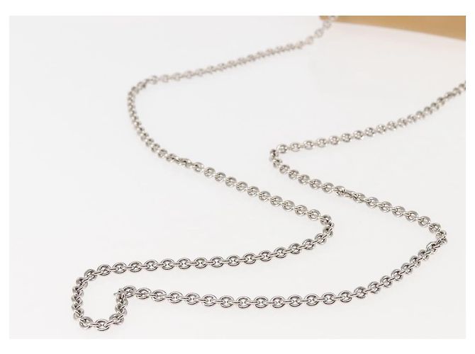 Borsa a Spalla Chain Vala Smalto Beige Argento Auth 143357 di Salvatore Ferragamo - vista 8