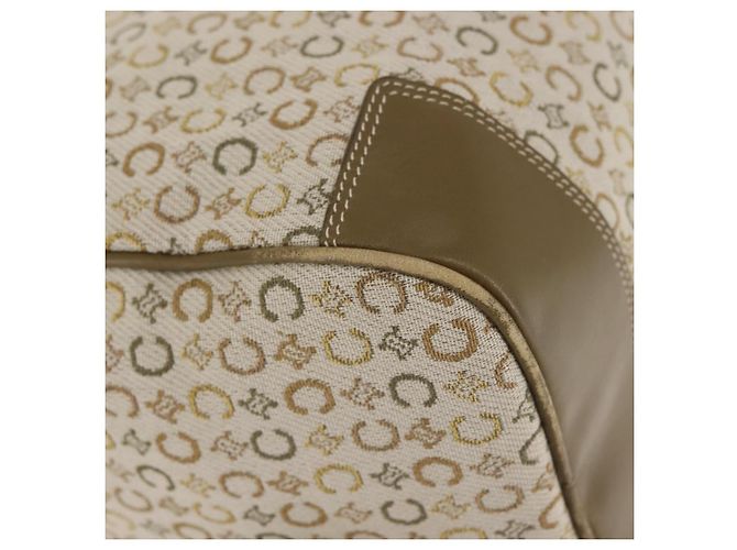 Céline CELINE C Macadam Canvas Handtasche Beige Silber Auth BA6265 - Ansicht 10