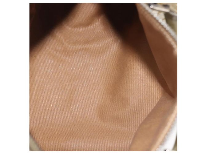 Céline CELINE C Macadam Canvas Handtasche Beige Silber Auth BA6265 - Ansicht 11