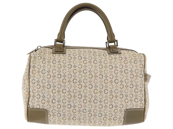 Céline CELINE C Macadam Canvas Handtasche Beige Silber Auth BA6265 - Ansicht 13