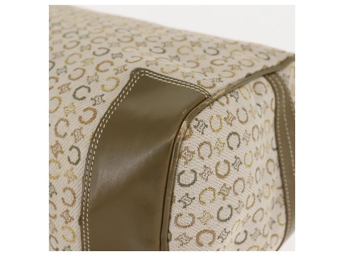Céline CELINE C Macadam Canvas Handtasche Beige Silber Auth BA6265 - Ansicht 14