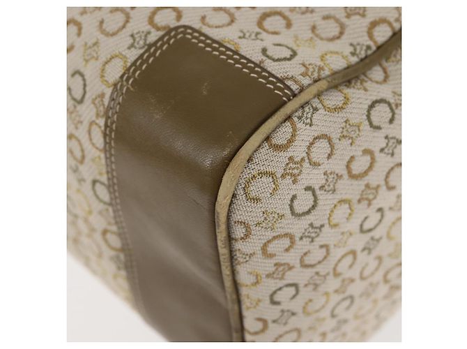 Céline CELINE C Macadam Canvas Handtasche Beige Silber Auth BA6265 - Ansicht 16