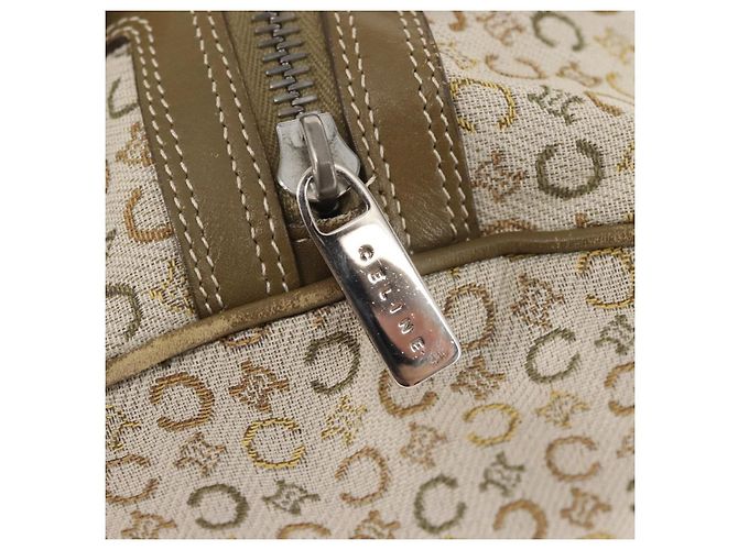 Céline CELINE C Macadam Canvas Handtasche Beige Silber Auth BA6265 - Ansicht 17