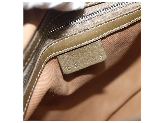 Céline CELINE C Macadam Canvas Handtasche Beige Silber Auth BA6265 - Ansicht 18