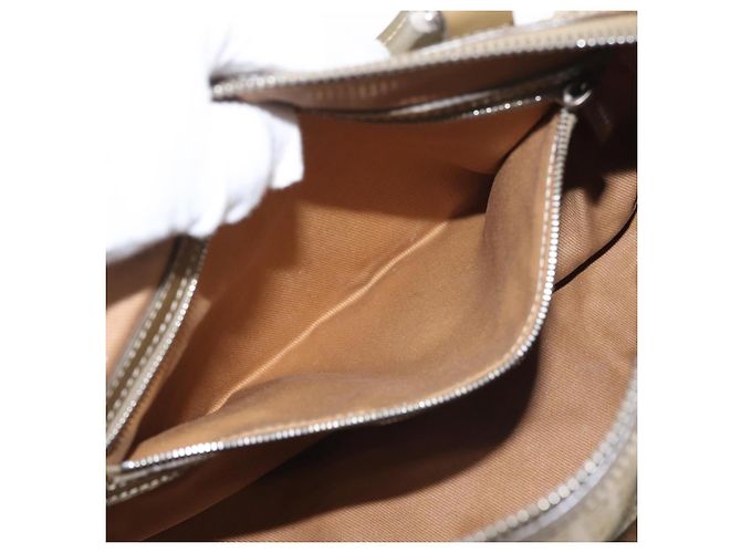 Céline CELINE C Macadam Canvas Handtasche Beige Silber Auth BA6265 - Ansicht 21