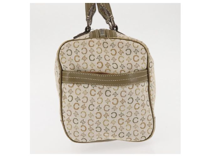 Céline CELINE C Macadam Canvas Handtasche Beige Silber Auth BA6265 - Ansicht 3