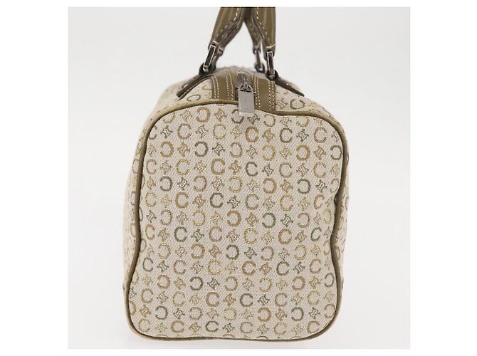 Céline CELINE C Macadam Canvas Handtasche Beige Silber Auth BA6265 - Ansicht 5