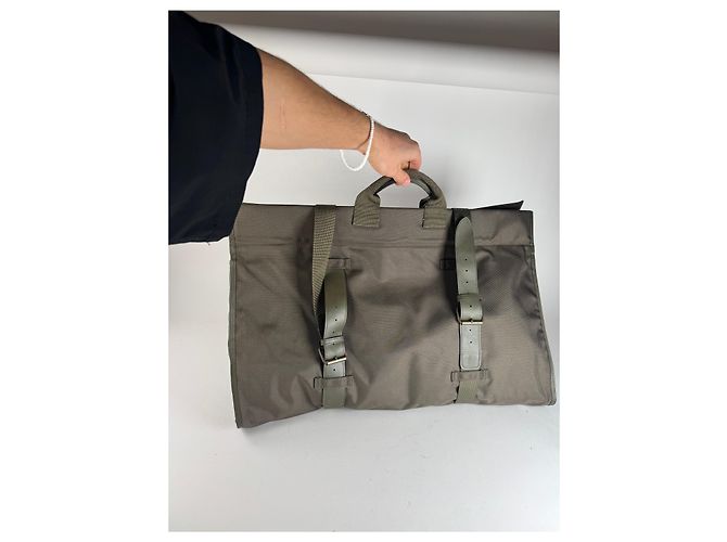 Borsa da viaggio vintage Issey Miyake kaki Cachi - vista 2