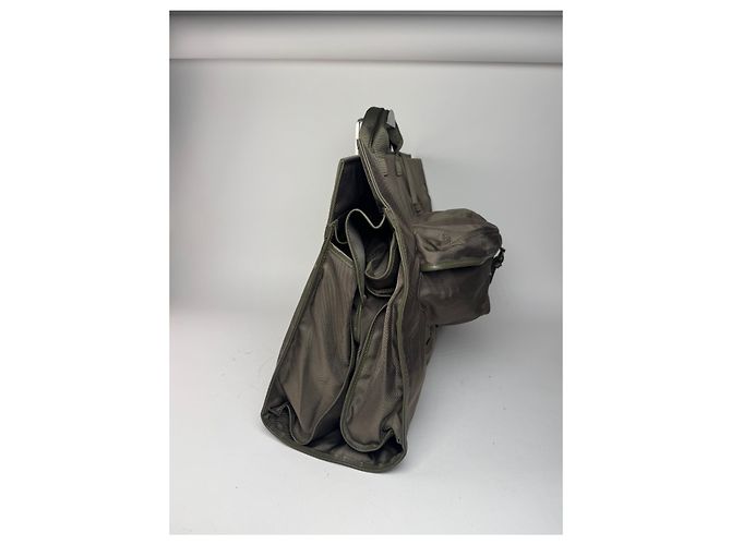 Borsa da viaggio vintage Issey Miyake kaki Cachi - vista 9