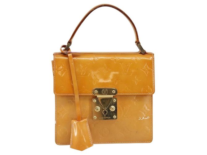 LOUIS VUITTON Borsa a mano Spring street Monogram Vernis Rosa M91033 LV Auth bs29654 - vista 13