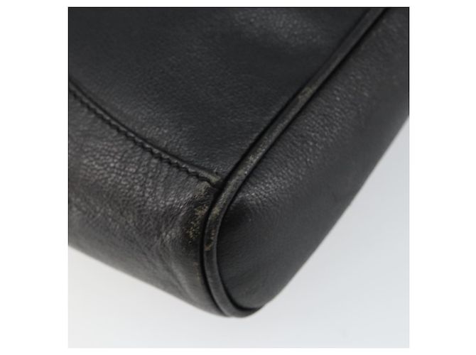 GUCCI Clutch in Pelle Nera Dorata Auth 143350 Nero D'oro - vista 10
