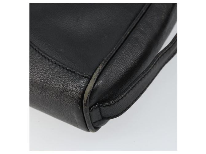 GUCCI Clutch in Pelle Nera Dorata Auth 143350 Nero D'oro - vista 12
