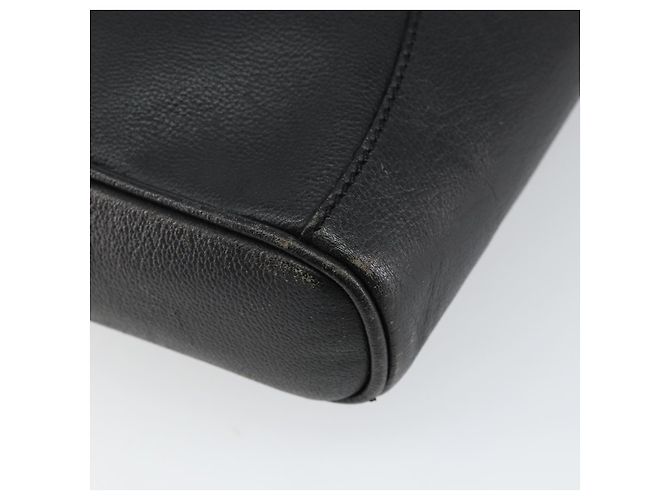 GUCCI Clutch in Pelle Nera Dorata Auth 143350 Nero D'oro - vista 13