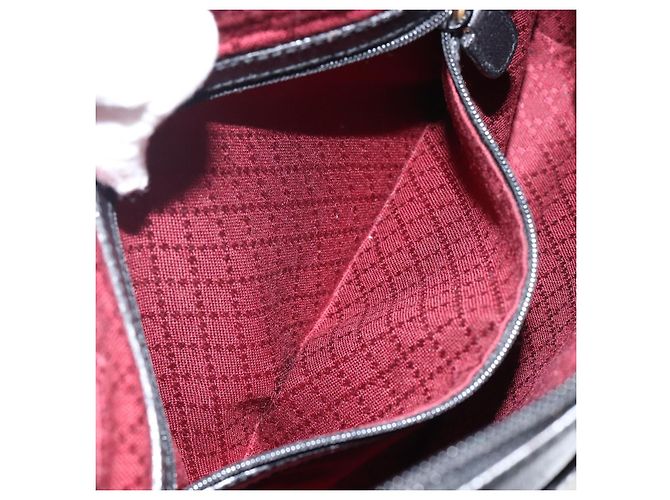 GUCCI Clutch in Pelle Nera Dorata Auth 143350 Nero D'oro - vista 19