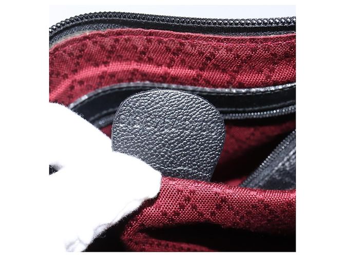 GUCCI Clutch in Pelle Nera Dorata Auth 143350 Nero D'oro - vista 21