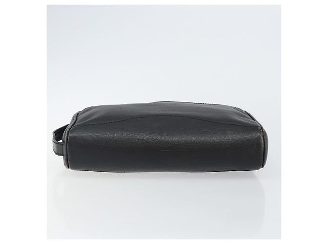 GUCCI Clutch in Pelle Nera Dorata Auth 143350 Nero D'oro - vista 9