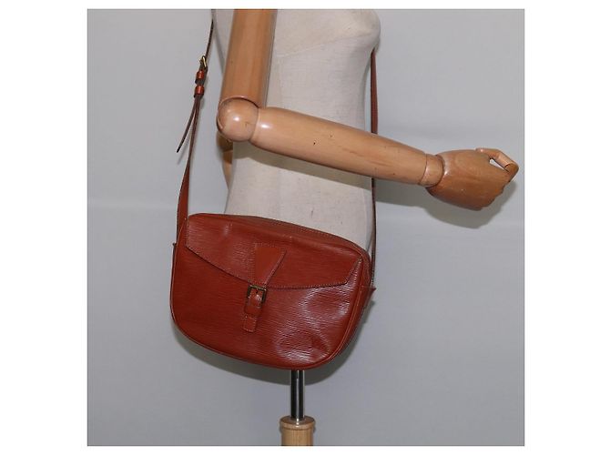 LOUIS VUITTON Bolsa de Ombro Epi Jeune Fille MM Marrom M52153 LV Auth BA6343 - vue 22