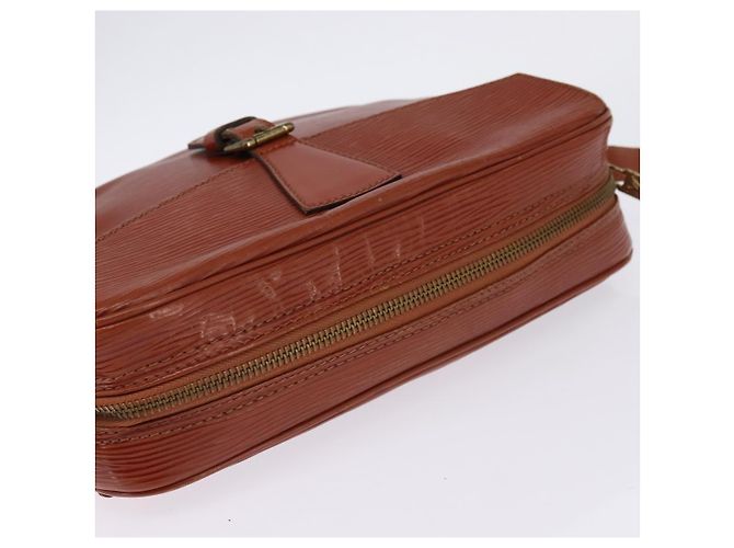 LOUIS VUITTON Bolsa de Ombro Epi Jeune Fille MM Marrom M52153 LV Auth BA6343 - vue 6