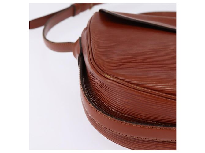 LOUIS VUITTON Bolsa de Ombro Epi Jeune Fille MM Marrom M52153 LV Auth BA6343 - vue 8