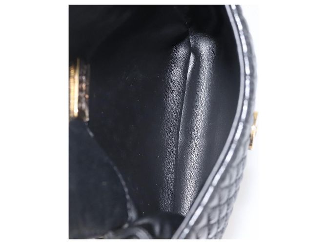 BALLY Borsa a Spalla con Catena Pelle Nera Oro Auth am9086 Nero D'oro - vista 12