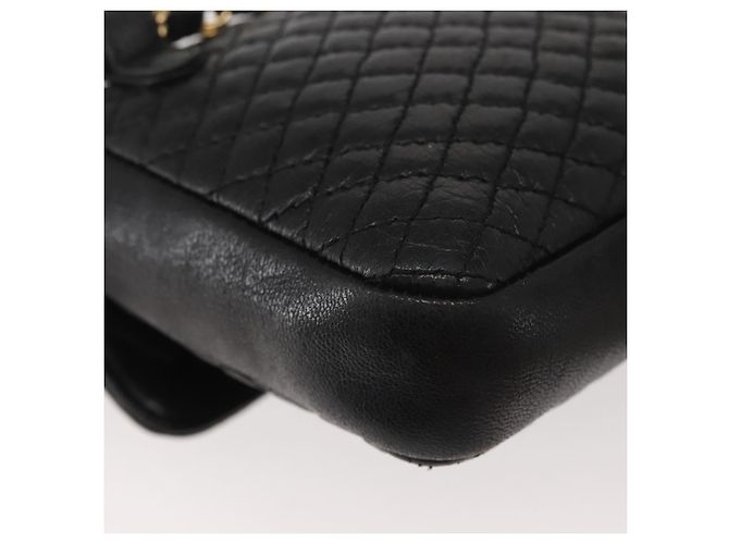 BALLY Borsa a Spalla con Catena Pelle Nera Oro Auth am9086 Nero D'oro - vista 16