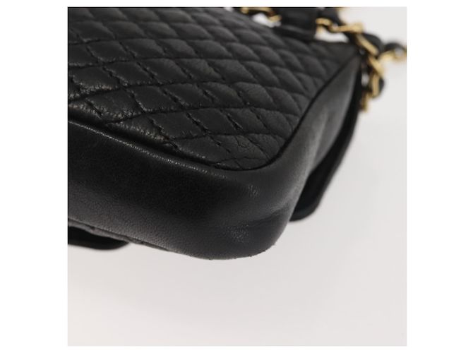 BALLY Borsa a Spalla con Catena Pelle Nera Oro Auth am9086 Nero D'oro - vista 17